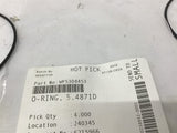 O-Ring WP5304453 5.487" ID x0.103 Thick Lot Of 4