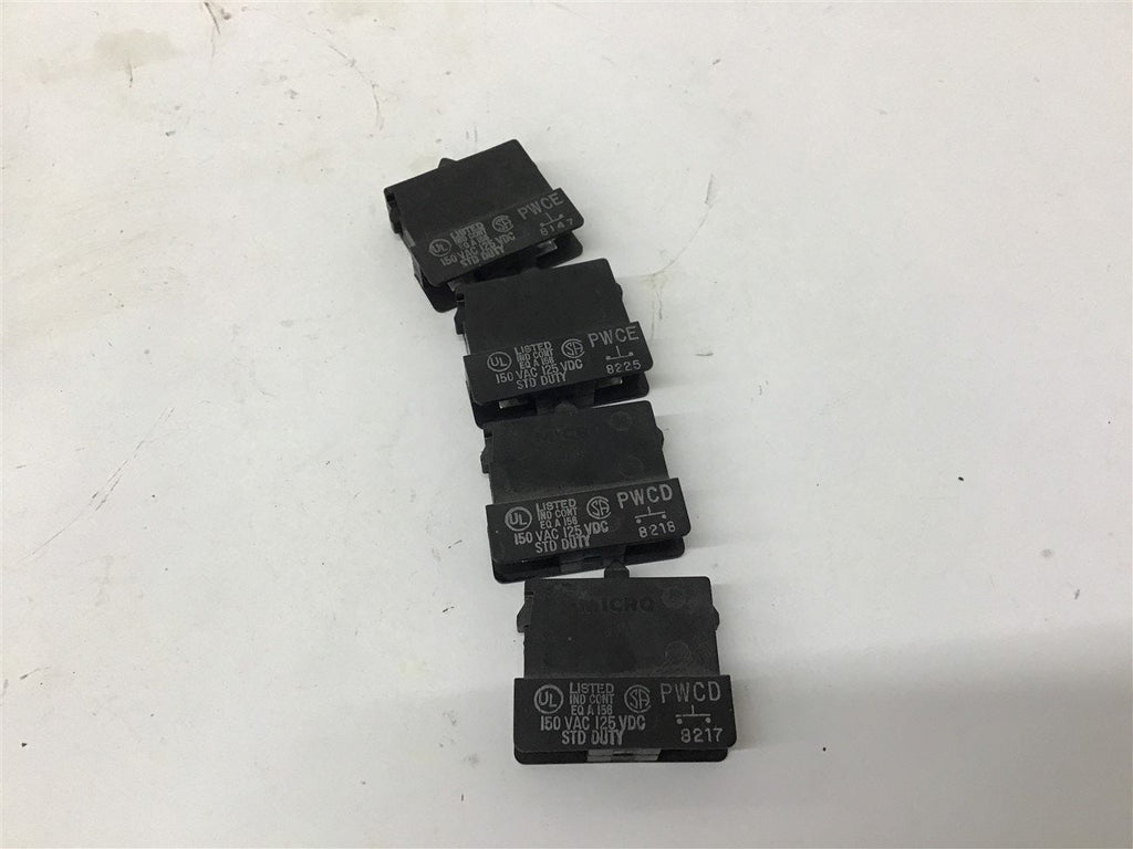 Honeywell Micro Switch PWCD Contact Block 150 VAC 125 VDC Lot Of 4