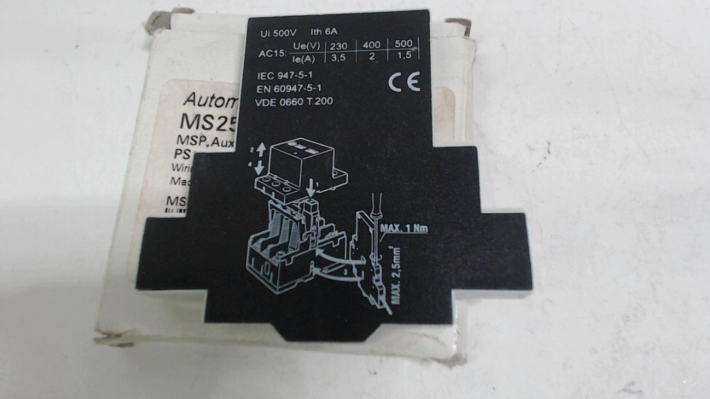 AUTOMATION DIRECT MS25-PS11 MSP AUXILIARY SWITCH -  500V  6A - NEW