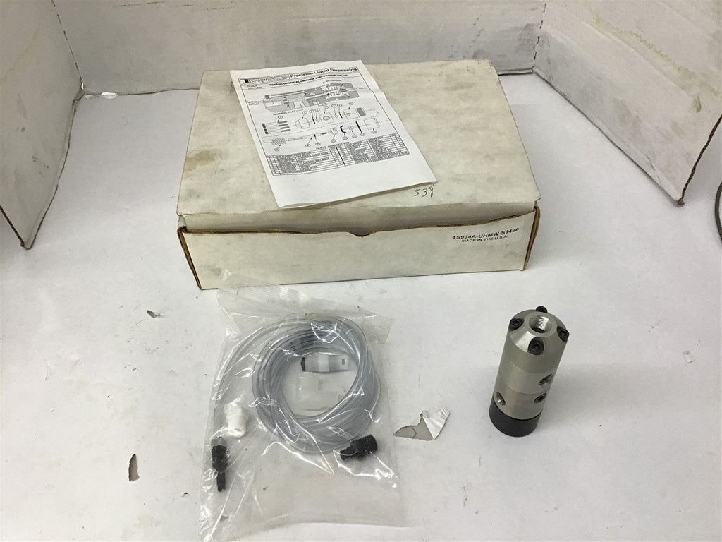 Techon Precision Liquid Dispensing TS934A UHMW S1496 Aluminum Dispensing Valve