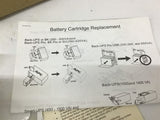 APC RBC5 Replacement Battery Cartridge 2 Batteries 12V