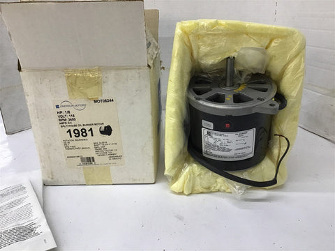 Emerson SD55GYSAK-1981 1/8 HP 3450 RPM 115V FR 48M AC Motor