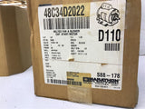 marathon 48C34D2022 1/2 HP AC Blower Motor 115/208-230 Volts 3450 Rpm 48 Frame