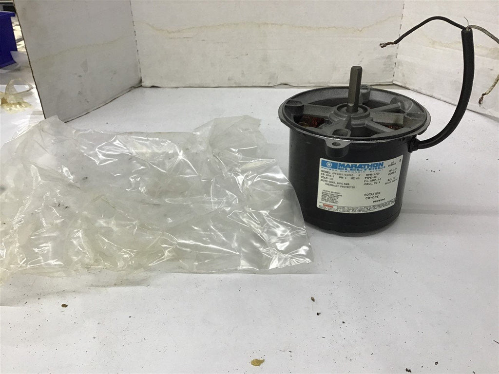 Marathon JPF48S17S101D 1/8 HP AC Motor 115 Volt 1725 Rpm Single Phase 48 Frame