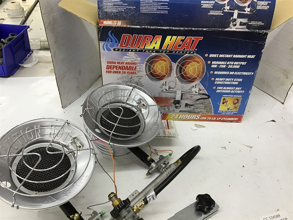 Dura Heat TT-30 Radiant Tank Top Heater Variable BTU Output 18K - 26K -30K