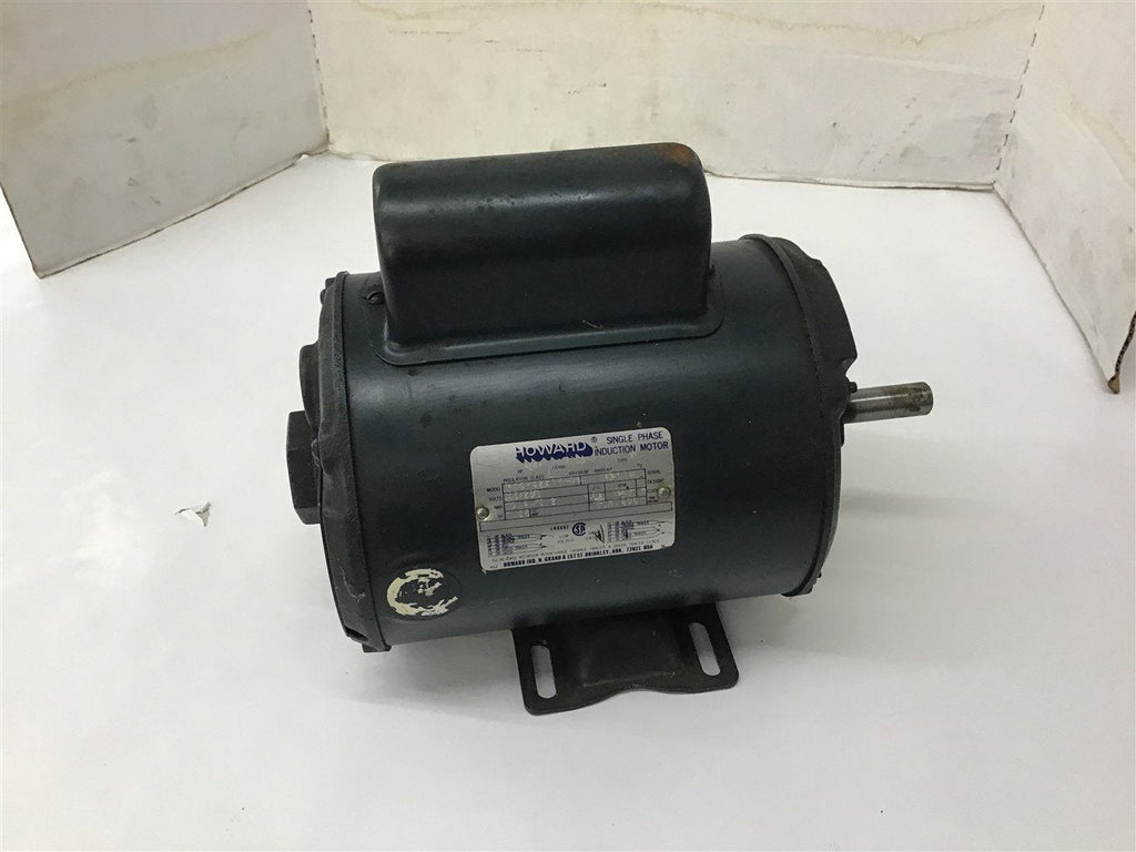 Howard H56-32817-00 3/4 Hp AC Motor 115/230 Volt 1800 Rpm 4P Single Phase 56 Fr