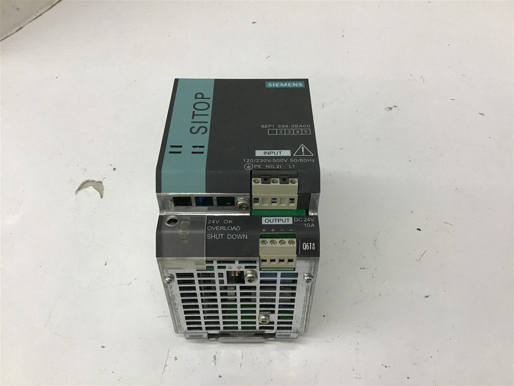 Siemens SISTOP MODULAR Power Supply 6EP1334-3BA00 10A