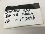 Diamond Chain 80SS 10' Long Roller Chain