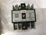 Square D 8501XO80V02 AC Control Relay Coil Rating 120V 60 HZ