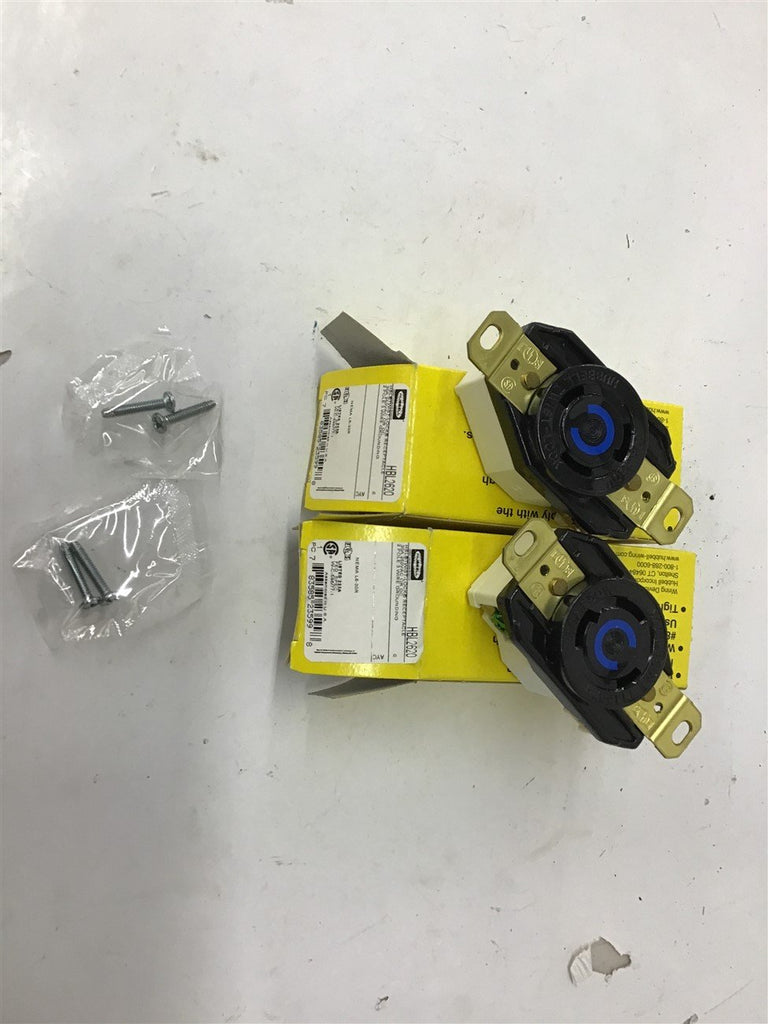 Hubbell Hbl2620 30A 250VAC 2 Pole 3 Wire Lot Of 2