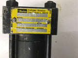 Parker CJ2AKUS14C Pneumatic Cylinder 5/8" Ram Shaft OD x 19" Stroke