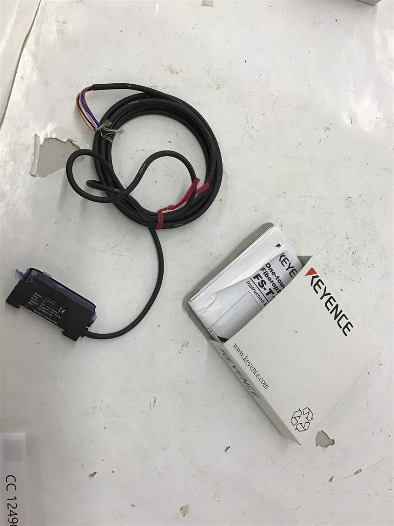 Keyence FS-T1P Fiberoptic Sensor 12-24 Vdc