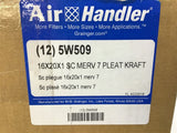 Air Handler 5W509 16x20x1 Filters Lot Of 12
