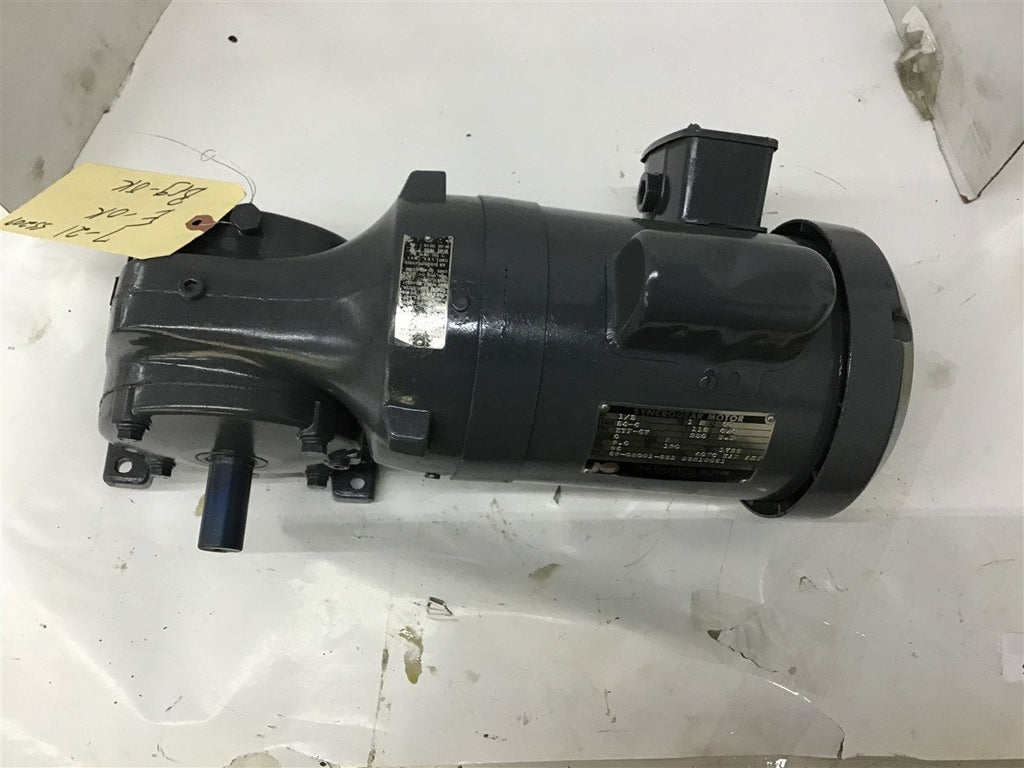 US Electric NTF-GW Syncrogear 1/8 HP AC Gear Motor 115/230 V Single Phase 9:1