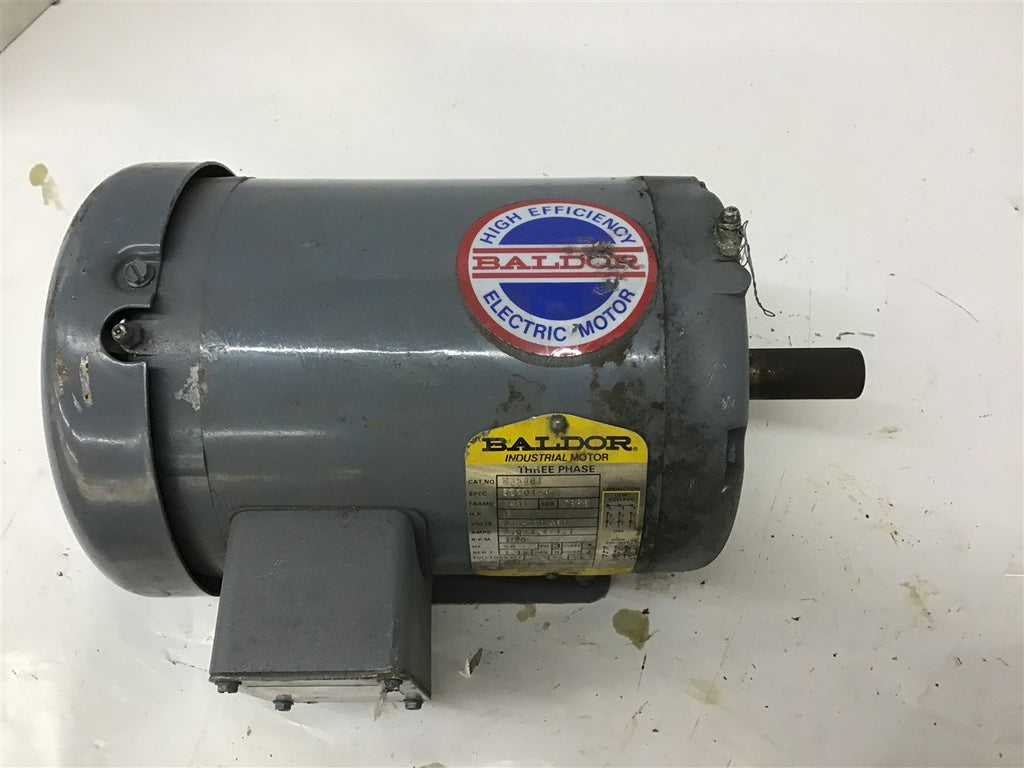 Baldor M3546T 1 Hp AC Motor 208-230/460 volts 1800 Rpm 4P 143T Frame
