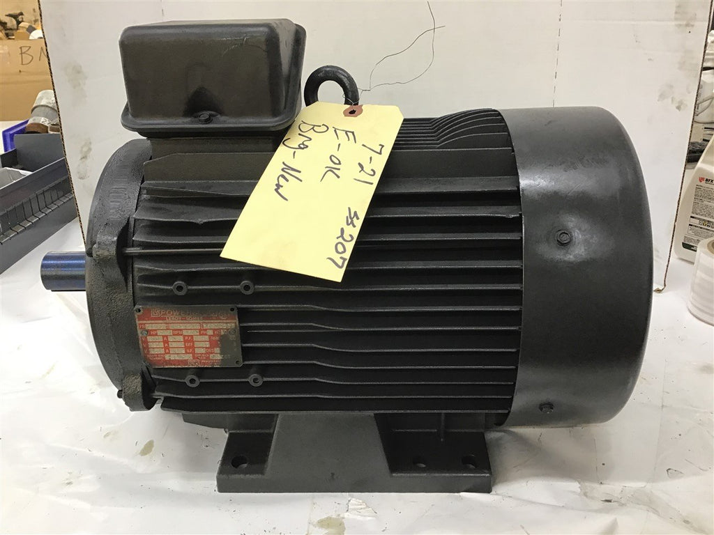 Leroy Somer H2125 7.5 HP AC Motor 200-230-460 V 3600 Rpm 2P 213TC Frame
