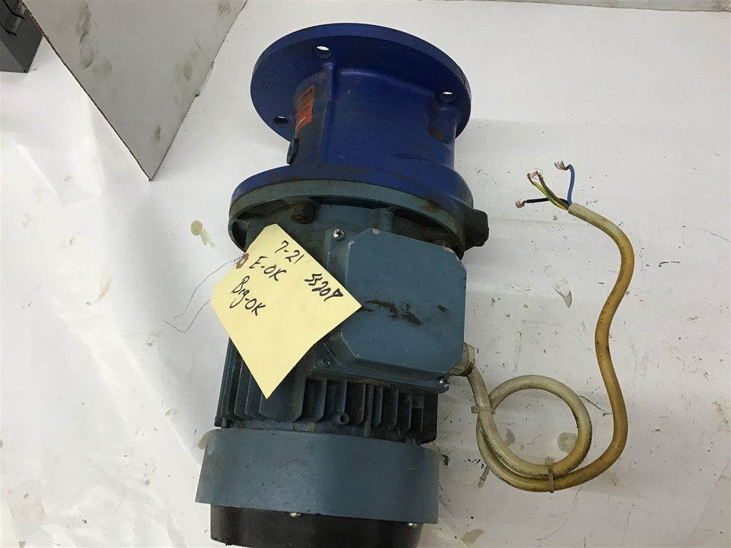 ABB MU90S24F165-4 1.3 KW 280/480 Volts AC Gear Motor 8.66:1 Ratio