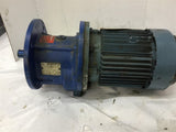 ABB MU90S24F165-4 1.3 KW 280/480 Volts AC Gear Motor 8.66:1 Ratio