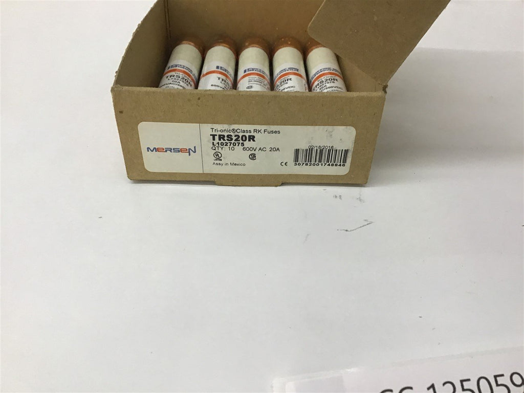 Mersen TRS20R 600VAC 20A Fuse Lot Of 5