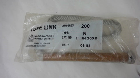 Mcgraw-Eddison Fl11N200R Fuse Links 200 Amp Type N
