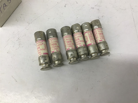 Gould TR5R 5 Amp 250VAC Fuse Lot Of 6