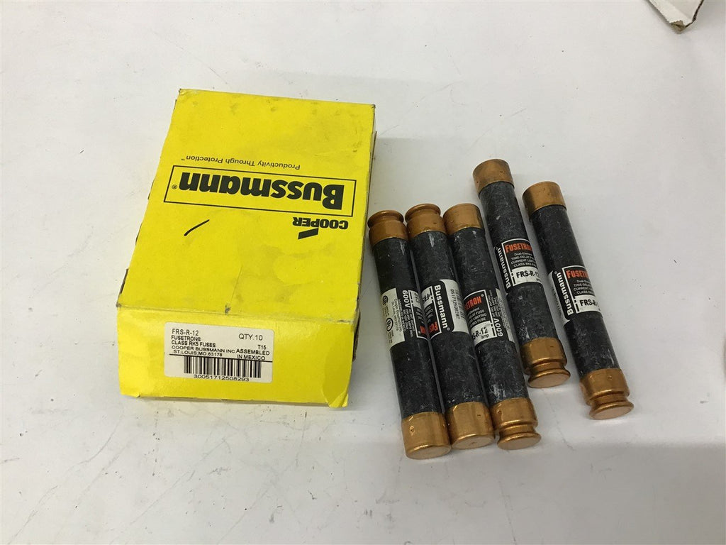 Bussman FRS-R-12 12A 600V Fuse Lot Of 5