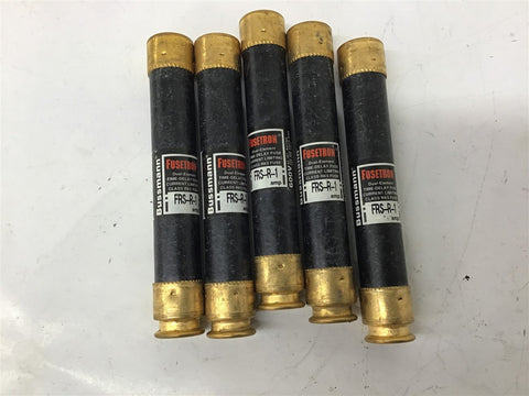 Fuse Tron FRS-R-1 1 Amp 600V Fuse Lot Of 5