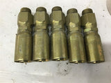 Brass Crimp Fitting MBX-08-08 Lot Of 5