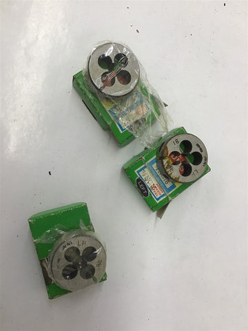 Adjustable Round Spilt Dies 3/8 NC 16 Lot Of 3