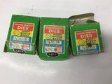 Adjustable Round Spilt Dies 3/8 NC 16 Lot Of 3