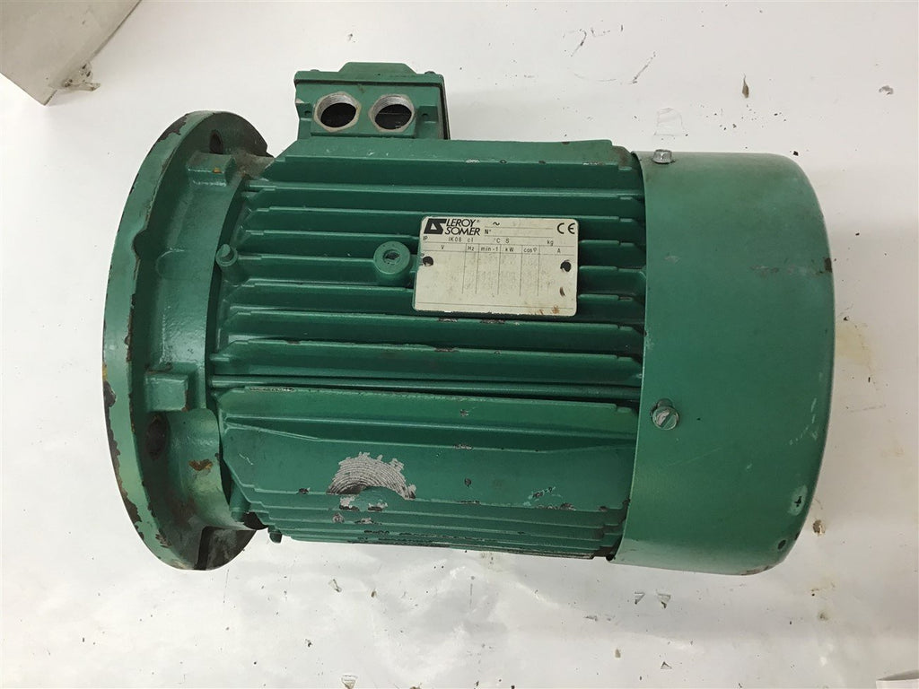 Leroy Somer LSMV112MG 4.80 KW C Motor 440/460 Volts 1730 Rpm