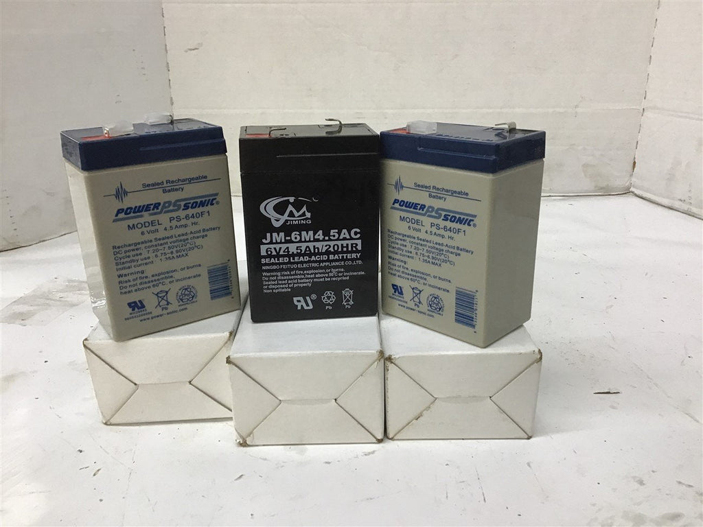 Rechargeable Batteries 6 Volt Lot Of 3