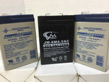 Rechargeable Batteries 6 Volt Lot Of 3