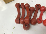 3" And 4" Red Knobs Lot Of 15