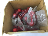 3" And 4" Red Knobs Lot Of 15