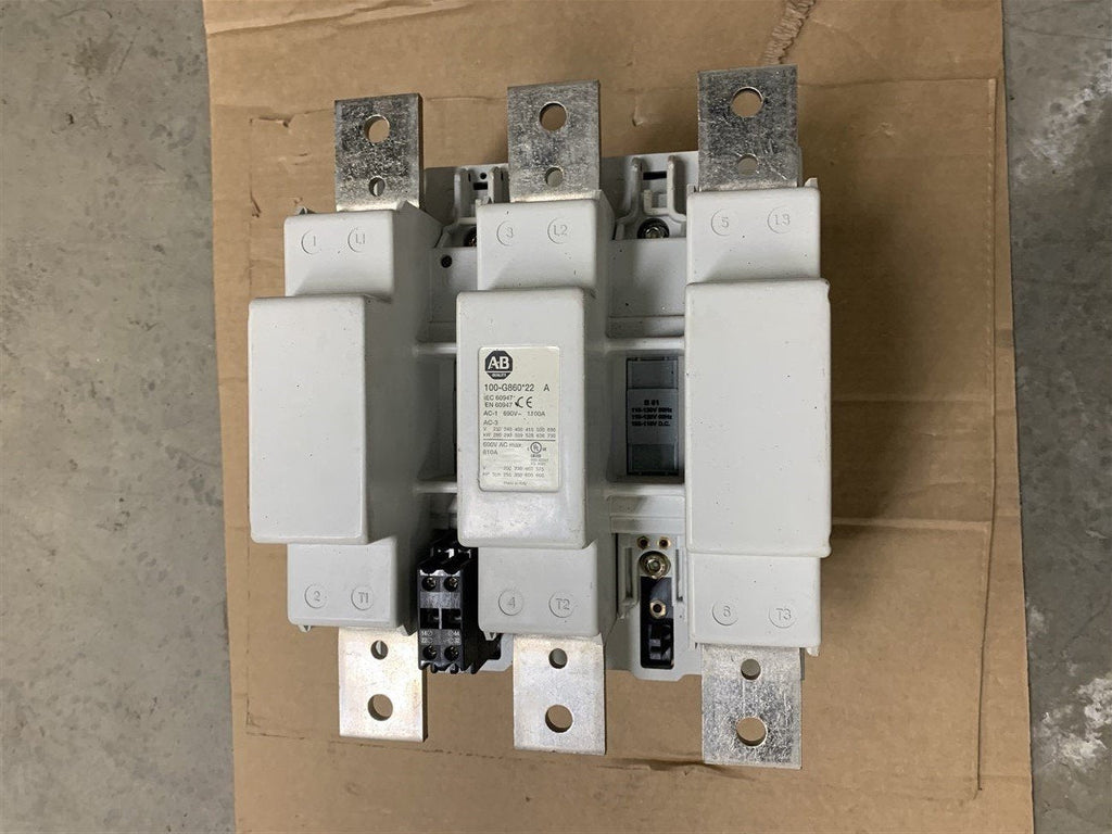 Allen-Bradley 100-G860*22 Contactor 600 HP 600 Volts 120 Volt Coil