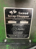 Sweed Scrap Chopper 505AC-11 3/4 Hp 208-230/460 V 3 Ph w/ Stand & Dump Hopper
