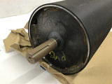 Roller 9" OD x 17-9/16" Roller L x 22-1/4" OL x 1.2" Shaft OD Rubber Covering