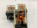 Omron MK3P5-S 250 Vac 28 VDC 10 Amp Relay Lot Of 3