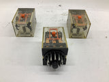 Omron MK3P5-S 250 Vac 28 VDC 10 Amp Relay Lot Of 3
