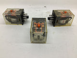 Omron MK3P5-S 250 Vac 28 VDC 10 Amp Relay Lot Of 3