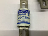 Ferraz Shawmut Amp Trap A70Q200-4 Fuse Lot Of 3