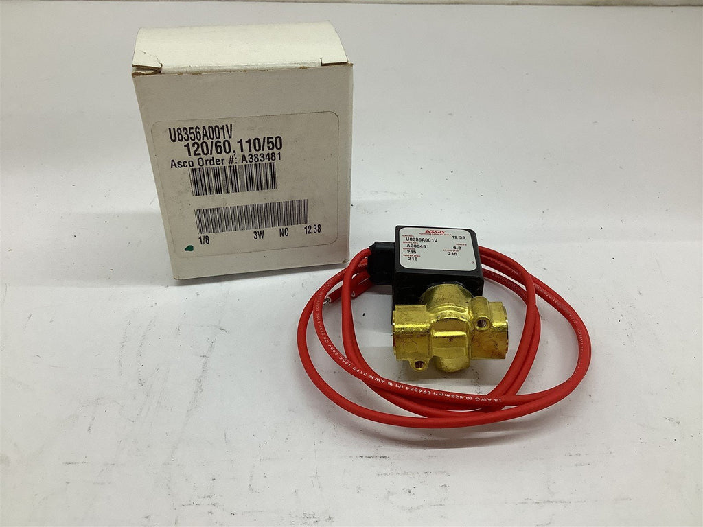 Asco U8356A001V Solenoid Valve 215 Psi 6.3 Watts
