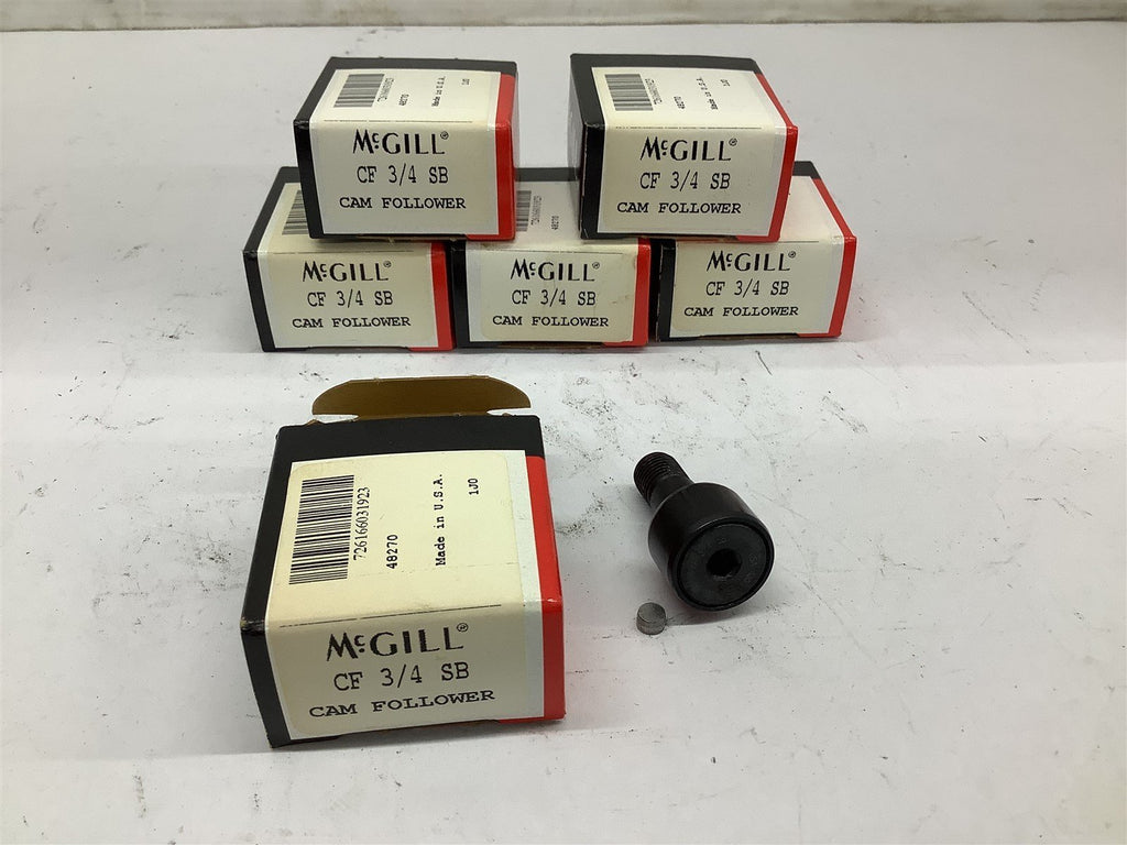 McGill CF 3/4 SB Cam Follower Bearing Lot Of 6 BME Bearings and Surplus