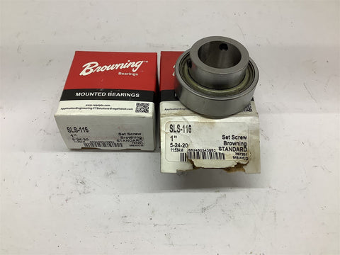 Browning SLS-116 1" Bearing Insert Lot Of 2