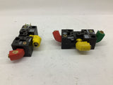 Crouzet 81532104 Pneumatic sub Base time Delay Lot Of 2