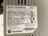 Allen-Bradley 22A-A8P0N104 2 Hp AC Drive 230 Volts