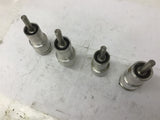 Shafts With Bases 1-3/4" Shaft Length x 1/8" Key W x 1/2" OD Lot Of 4