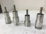 Shafts With Bases 1-3/4" Shaft Length x 1/8" Key W x 1/2" OD Lot Of 4