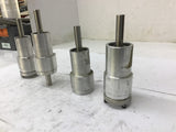 Shafts With Bases 1-3/4" Shaft Length x 1/8" Key W x 1/2" OD Lot Of 4